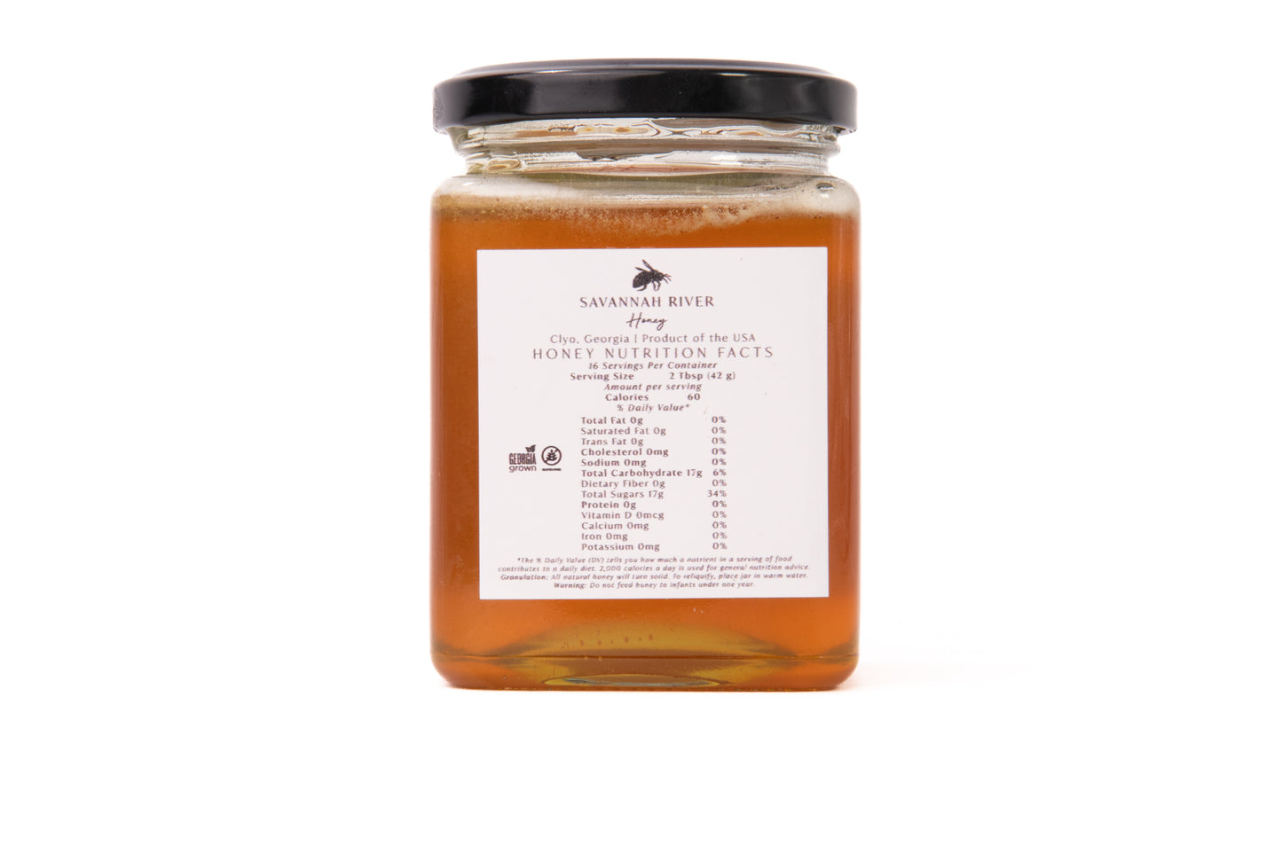 Premium, Raw Honey - Glass Jar (16oz) image 1
