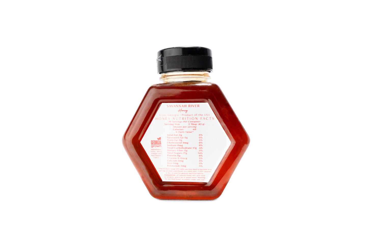 Hot honey 10oz jar Georgia artisan spicy honey