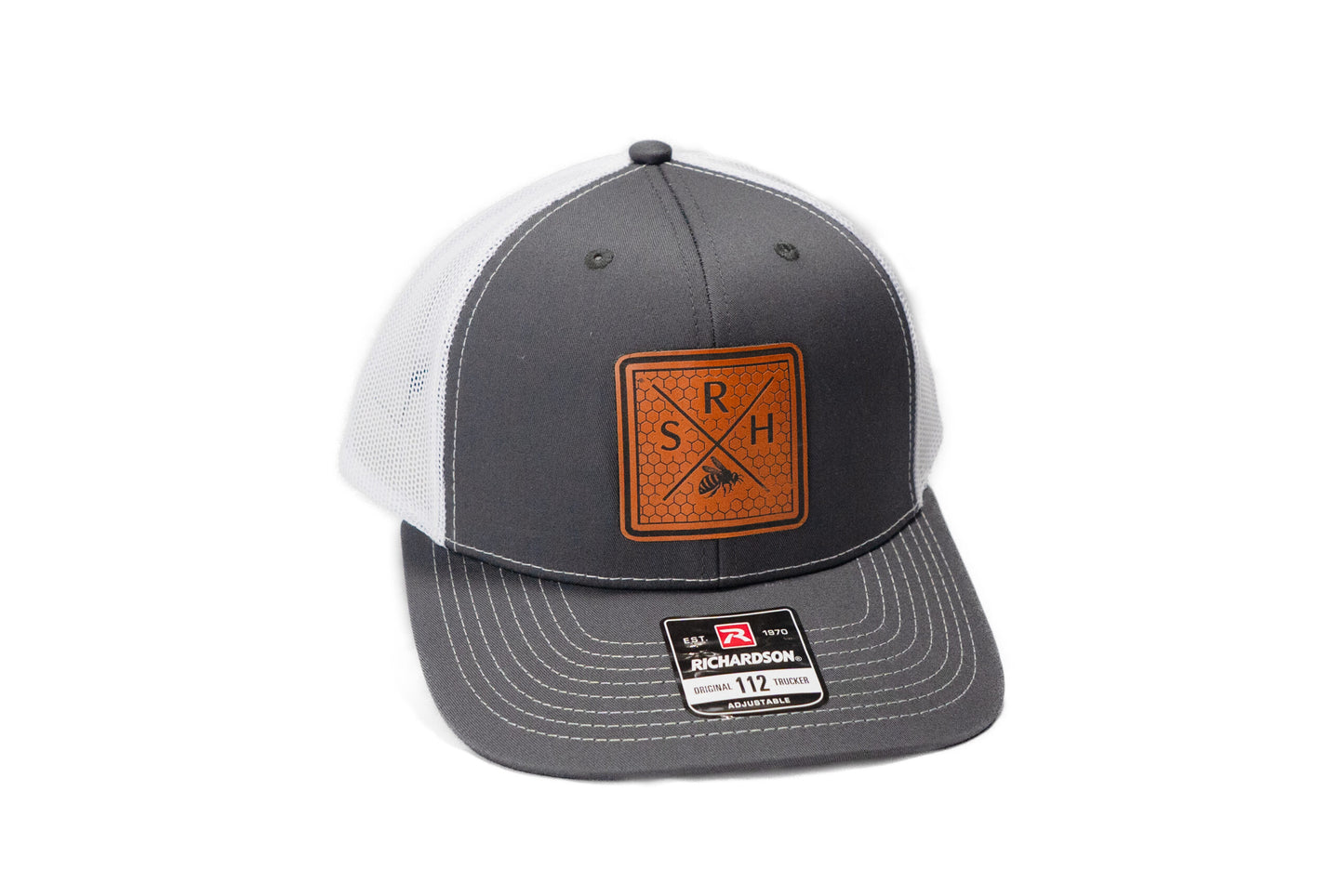 SRH hat with square logo patch honey enthusiast merchandise