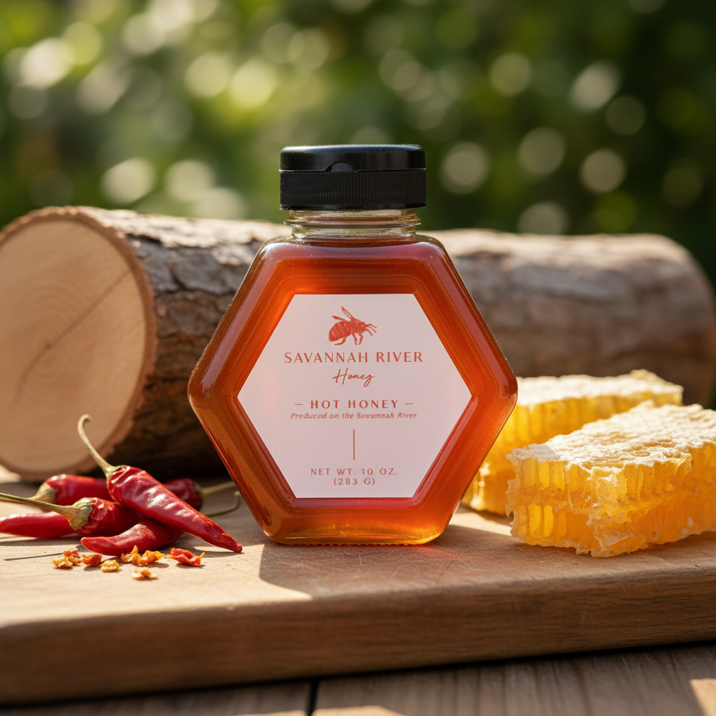 Hot Honey - Spicy Raw Honey | Savannah River Honey