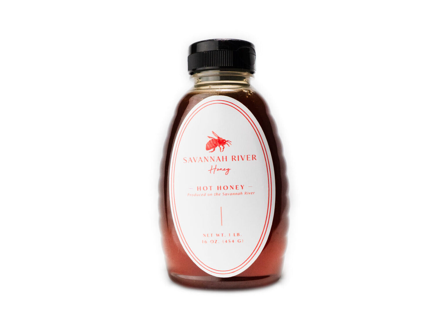 spicy hot honey large jar 16oz natural heat"