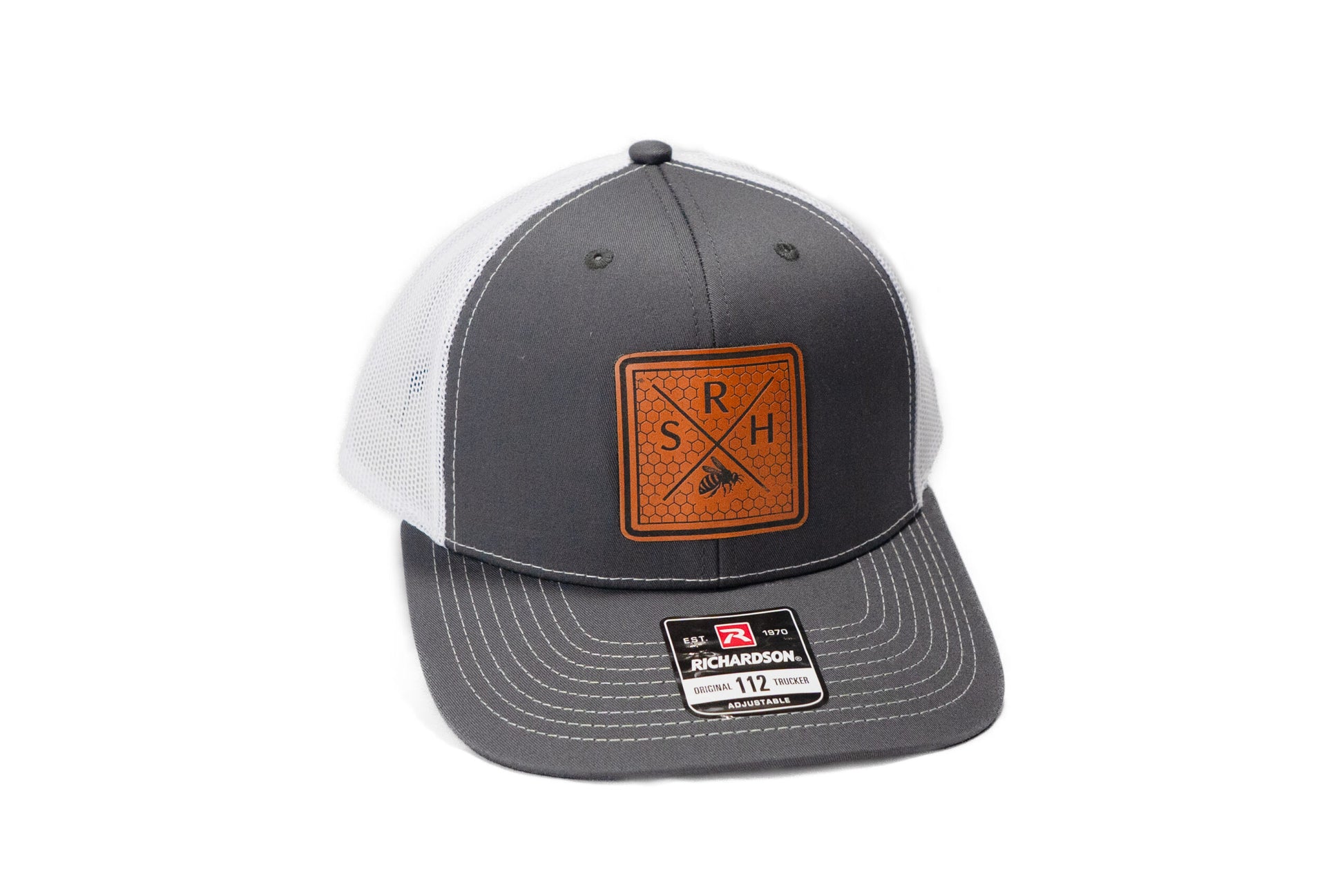 SRH hat with square logo patch honey enthusiast merchandise