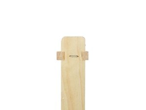 Deep beekeeping frame detail view double wax foundation