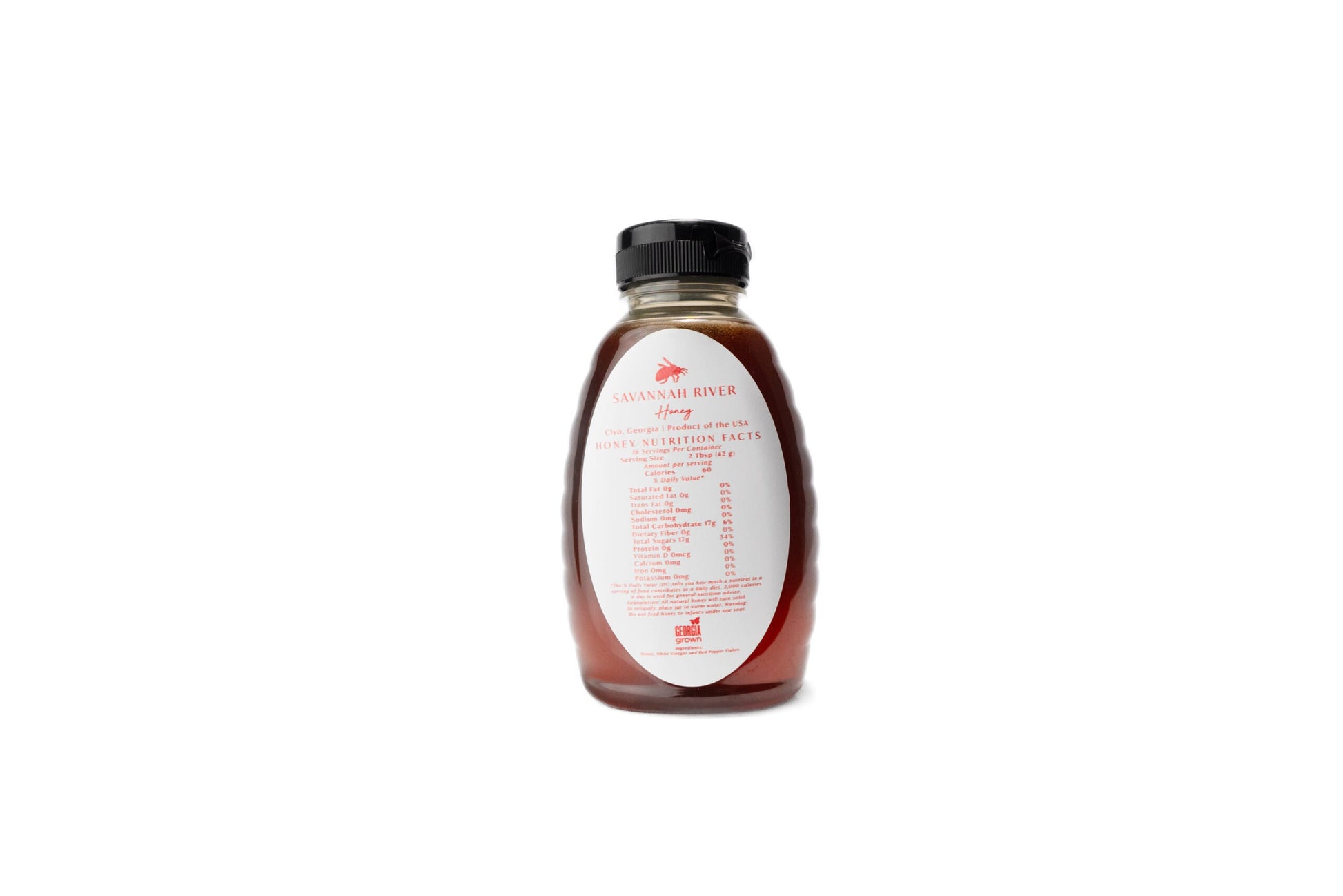 Hot honey 16oz Georgia artisan spicy sweetener