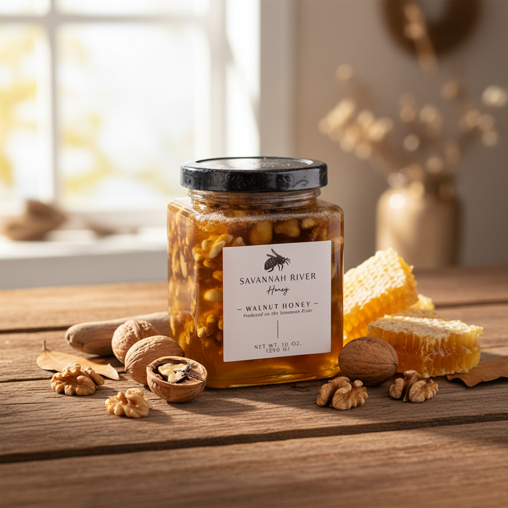 Walnut Honey 10oz in Natural Setting